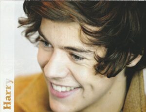 Harry Styles teen magazine pinup Japan One Direction headshot Zayn Malik