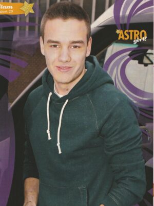 Liam Payne teen magazine pinup clipping One Direction sweatshirt Astro pix RIP
