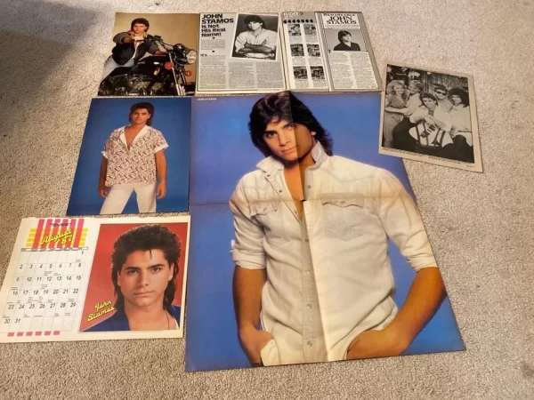 John Stamos teen magazine pinup clippings lot vintage picture pix rare teen idol - Image 4