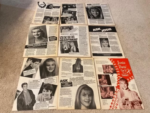 Josie Davis teen magazine pinup clippings lot vintage picture pix teen idols - Image 2