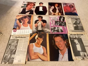 Kevin Bacon teen magazine pinup clippings lot vintage picture pix rare teen idol