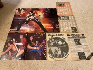 Kiss Paul Stanley Ace Gene teen magazine pinup clippings lot vintage picture pix