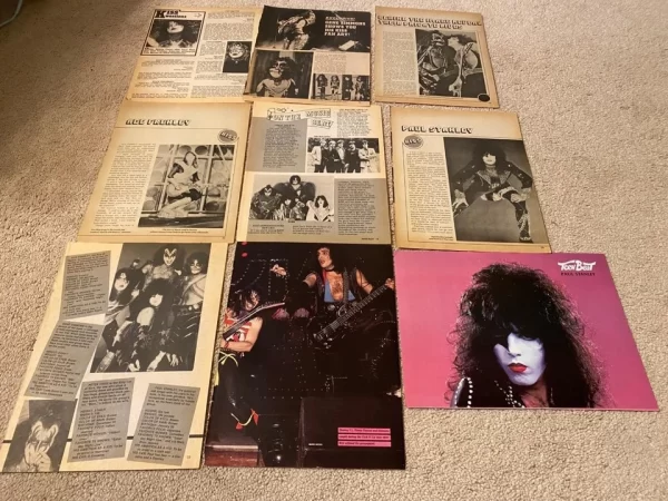 Kiss Paul Stanley Ace Gene teen magazine pinup clippings lot vintage picture pix - Image 2