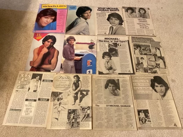 Michael Damian teen magazine pinup clippings lot vintage picture pix Tiger Beat - Image 2