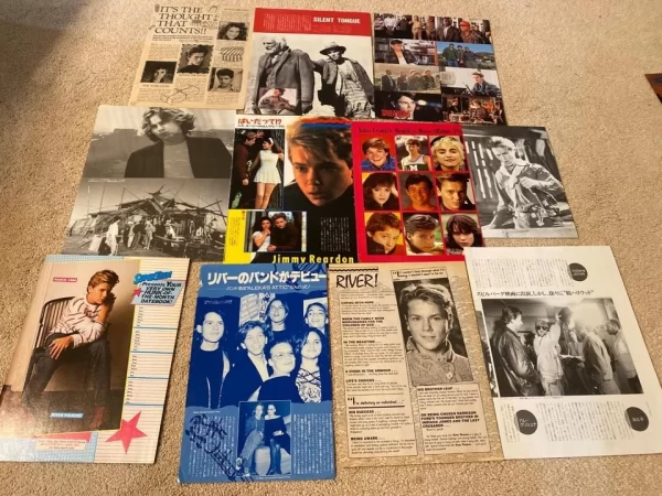 River Phoenix teen magazine pinup clippings lot vintage picture teen idols Rare - Image 2
