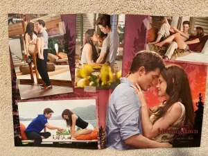 Kristen Stewart Robert Pattinson magazine poster clipping Breaking Dawn Bravo