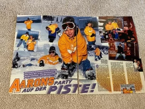 Aaron Carter snowball fight snow Geremay Bravo pix picture