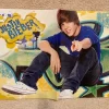 Justin Bieber Megan Fox magazine poster clipping teen idols Bravo skirt vintage