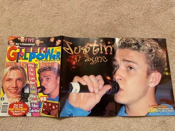 Justin Timberlake Nsync AJ Mclean magazine poster clipping Teen Girl Power pix