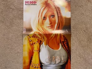 Christina Aguilera magazine poster clipping teen idols What a girl wants Bravo