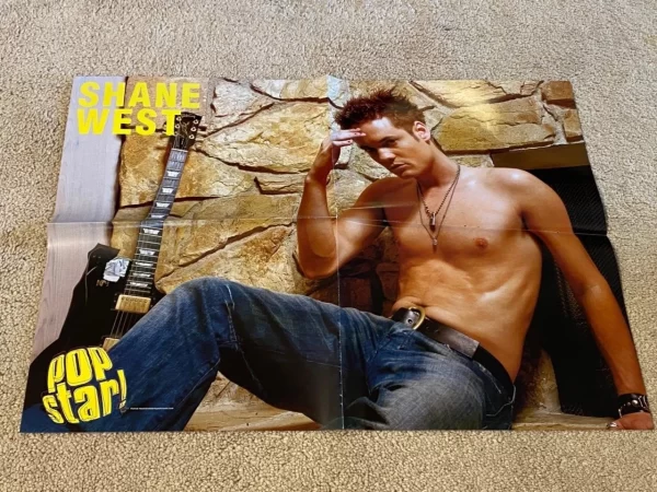 Aaron Carter Shane West teen magazine poster clipping shirtless Walk to remember
