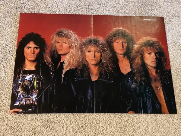 Motley Crue Whitesnake teen magazine poster clipping rock band Teen Machine pix - Image 2