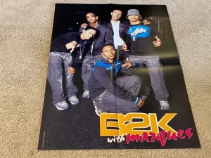B2K Omarion Marques teen magazine poster clipping Word Up rare pix boy band HOT