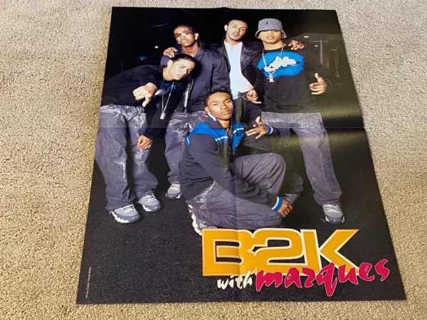 B2K Omarion Marques teen magazine poster clipping Word Up rare pix boy band HOT