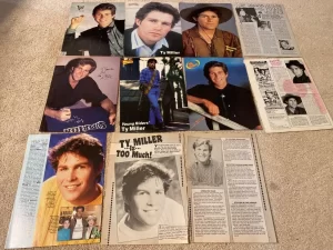 Ty Miller teen magazine pinup clippings lot vintage picture Young Riders 80's