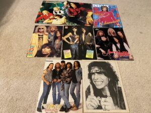 Aerosmith Steven Tyler teen magazine pinup clipping lot Tiger Beat Bravo pix
