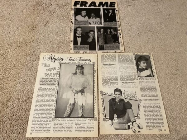 Alyssa Milano teen magazine pinup poster clipping lot Tiger Beat Teen Beat pix - Image 4
