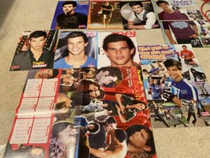 Taylor Lautner teen magazine pinup clipping lot Tiger Beat Pop Star shirtless