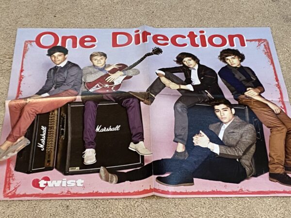 Austin Mahone One Direction teen magazine poster clipping vintage modeling chair