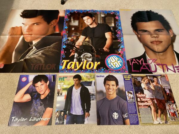 Taylor Lautner teen magazine pinup clipping lot Tiger Beat Pop Star shirtless - Image 8