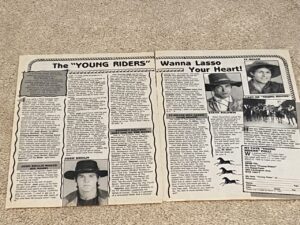 Ty Miller Josh Brolin Steve Baldwin teen magazine poster clipping Young Riders