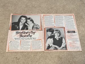 Joey Lawrence Matthew Lawrence teen magazine pinup clipping Brotherly Love young