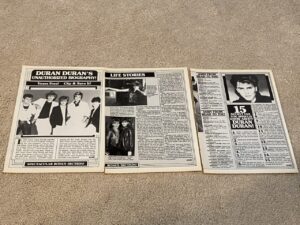 Duran Duran teen magazine pinup clipping Wow pix Life Story Teen Machine
