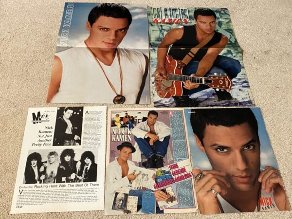 Nick Kamen teen magazine pinup poster clipping lot Tiger Beat Teen Beat Bravo