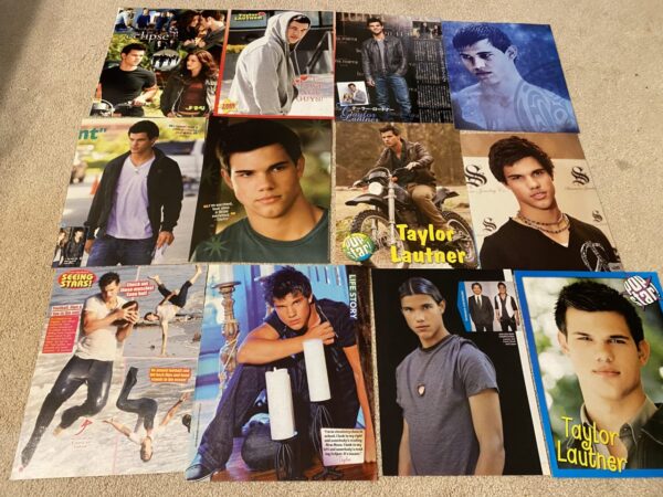 Taylor Lautner teen magazine pinup clipping lot Tiger Beat Pop Star shirtless - Image 7