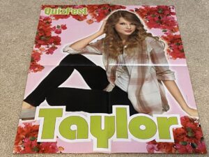 Justin Bieber Taylor Swift teen magazine poster clipping vintage black pants