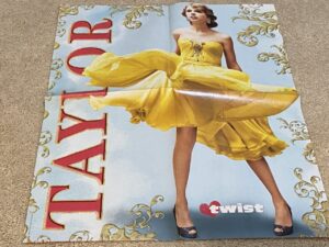 Justin Bieber Taylor Swift teen magazine poster clipping vintage yellow dress