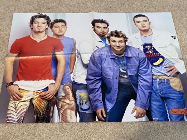 Christina Aguilera Nsync teen magazine poster clipping vintage white pants pix - Image 2