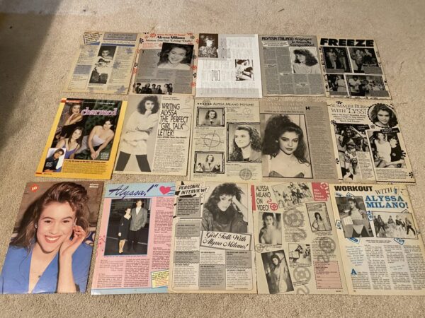 Alyssa Milano teen magazine pinup poster clipping lot Tiger Beat Teen Beat pix - Image 2