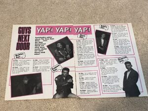 Guys Next Door teen magazine pinup clipping vintage Yap Yap Tutti Frutti pix