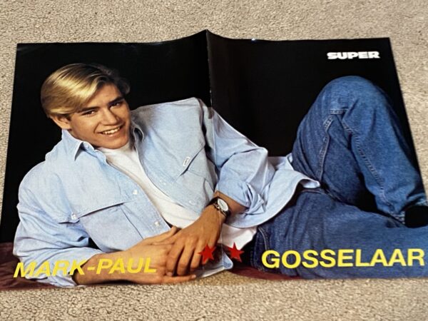Mark Paul Gosselaar teen magazine poster clipping vintage laying down SBTB rare