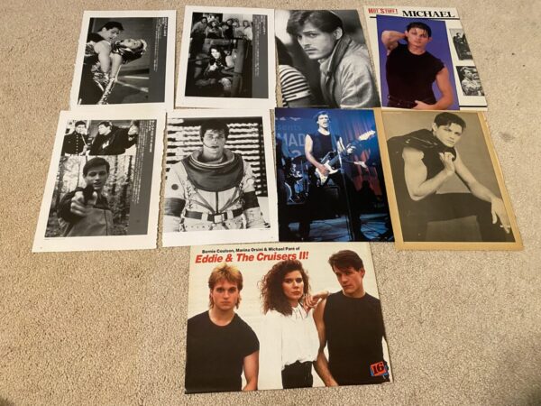 Michael Pare teen magazine pinup poster clipping lot Tiger Beat Teen Beat Bravo - Image 2
