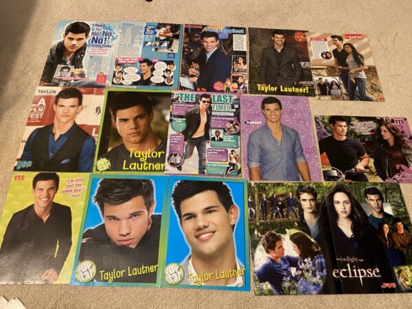 Taylor Lautner teen magazine pinup clipping lot Tiger Beat Pop Star shirtless - Image 6