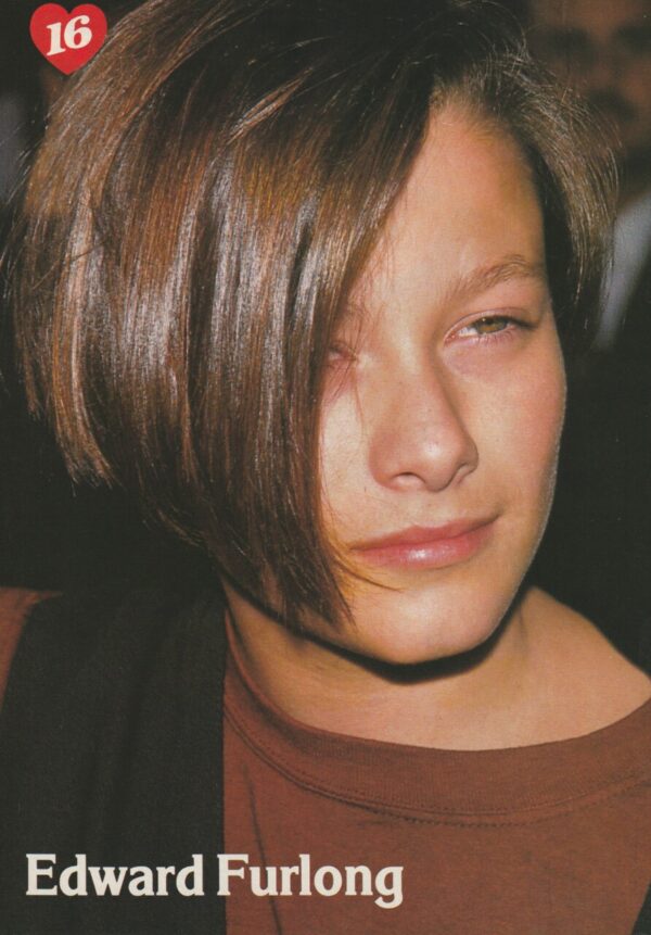 The Party Edward Furlong teen magazine pinup clipping vintage pix Tiffini Hale - Image 2