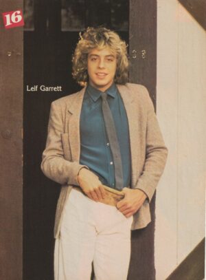 Leif Garrett teen magazine pinup clipping picture vintage white pants 16 mag