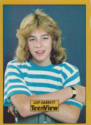 Leif Garrett teen magazine pinup clipping picture vintage Teen Set blue shirt