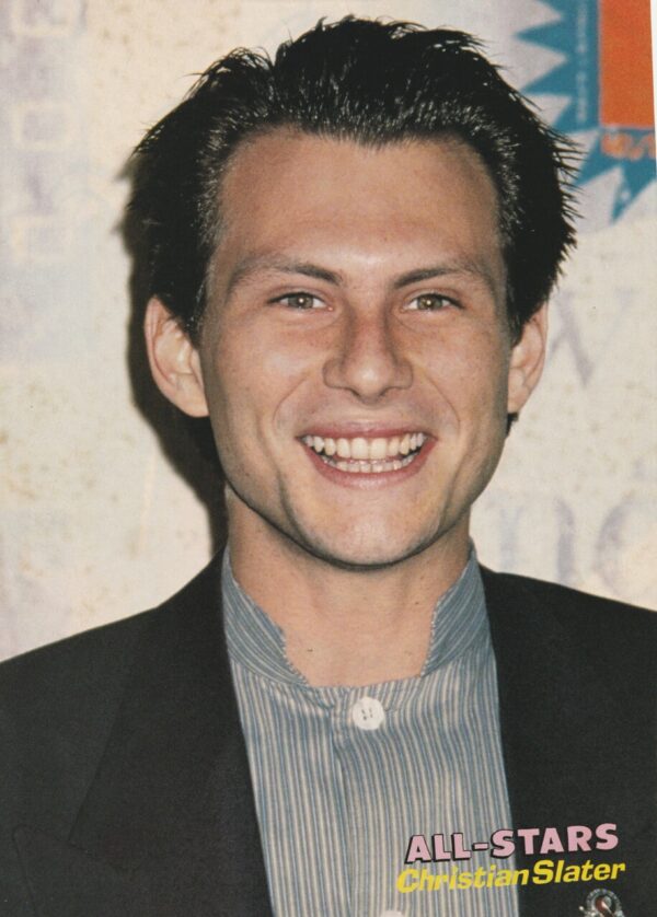 Christian Slater Janet Jackson teen magazine pinup clipping picture vintage pix - Image 2