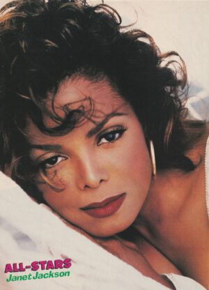 Christian Slater Janet Jackson teen magazine pinup clipping picture vintage pix