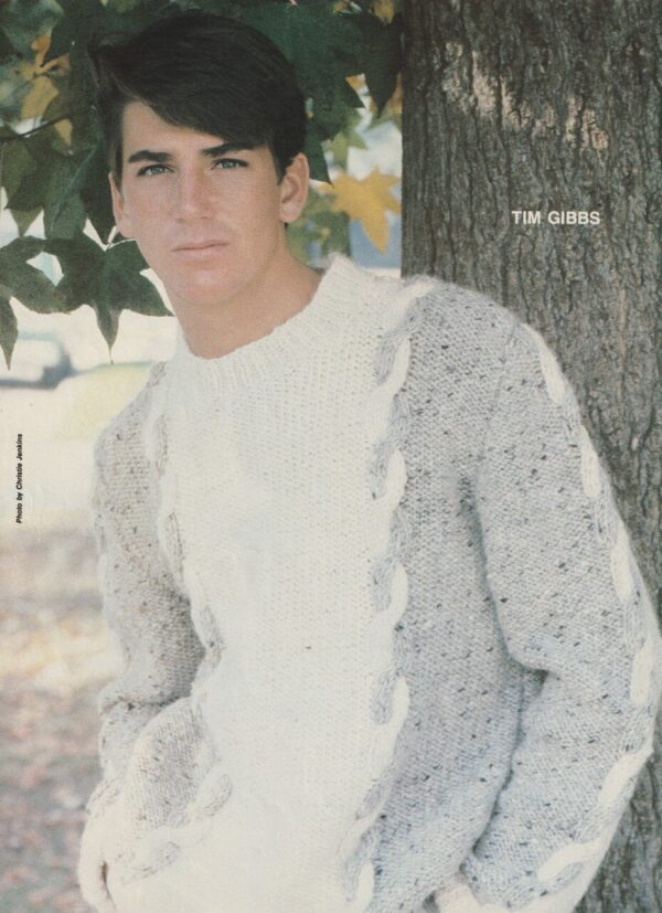 Glenn Scarpelli Timothy Gibbs teen magazine pinup clipping picture vintage pic - Image 2