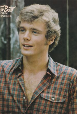 John Schneider teen magazine pinup clipping Dukes of Hazzard Teen Beat lips pix