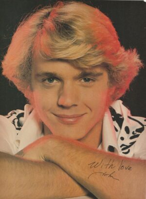 John Schneider teen magazine pinup clipping Dukes of Hazzard Teen Beat arms pix