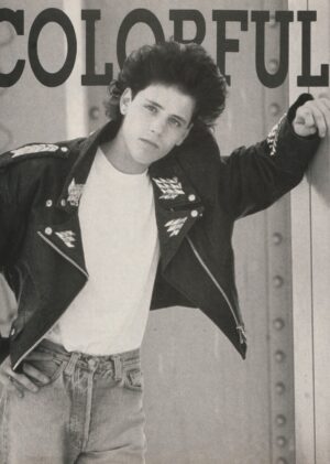 Corey Haim teen magazine pinup clipping hot modeling colorful pix jeans picture