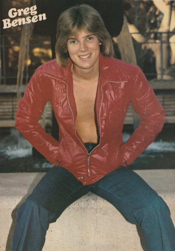 Gregory Bensen teen magazine pinup clipping vintage open shirt modeling pix