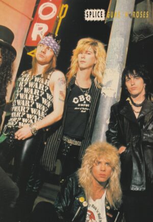 Guns N’ Roses teen magazine pinup clipping vintage Splice modeling rockers pix