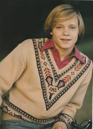 Lance Kerwin teen magazine pinup clipping vintage brown sweater pix Teen Beat
