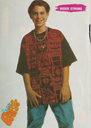 Aaron Jackson Rider Strong teen magazine pinup clipping Tutti Frutti jeans pix